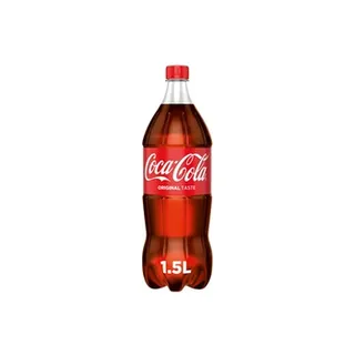 كوكا-كولا أوريجينال تيست  كاربونيتد سوفت درينك  بي تي 1.5 ltr  سينجل بيس