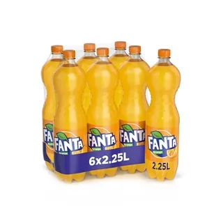 فانتا برتقالي مشروب غازي بي تي 2.25 ltr حزمة 6