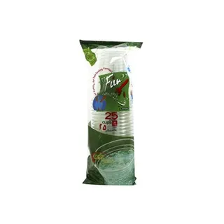 Al Bayader Clear Cups 8oz 25pcs