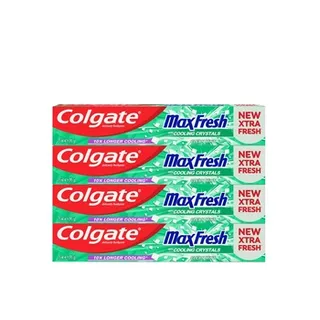 Colgate Max Fresh Clean Mint Gel Toothpaste 75ml Pack of 4