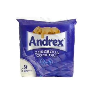 Andrex Toilet Tissue Gorgeous Comfort Quilts 9pcs