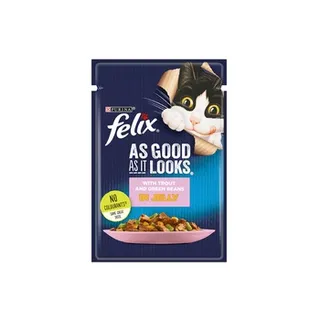 بورينا فيليكس تراوت وفاصوليا خضراء جيلي 85g