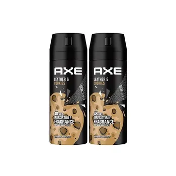 Axe Leather Cookies Deo 2X150ml