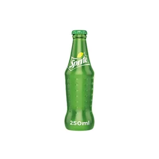 Sprite Regular Lemon Lime Flavoured Carbonated Soft Drink Glass Bottle 250ml
