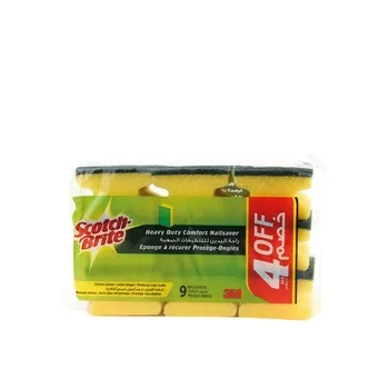 Scotch Brite Heavy Duty Nailsaver Scrub Sponge (Pack of 9)