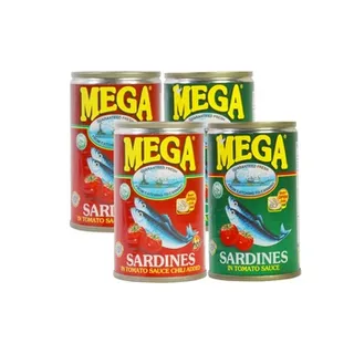 Mega Sardines Assorted 4x155g