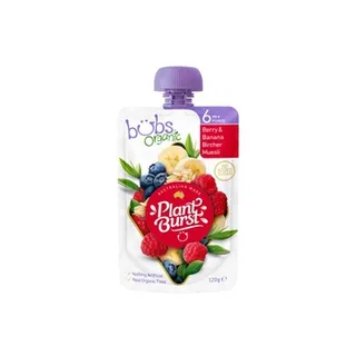 Organic Bubs Berry & Banana Bircher Muesli 120g