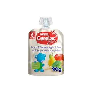 Cerelac Fruit Puree Apple pear & Broccoli 90g