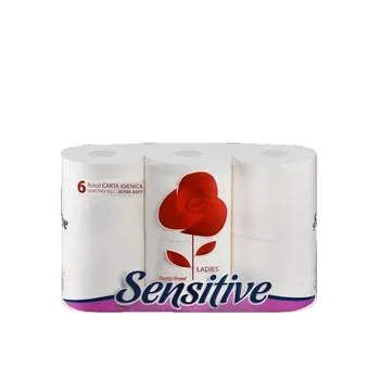 Sensitive Toilet Paper 3 Ply 6 Roll