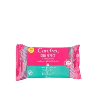 Carefree Intimate Wipes Green Tea + Aloe Vera 20 Count