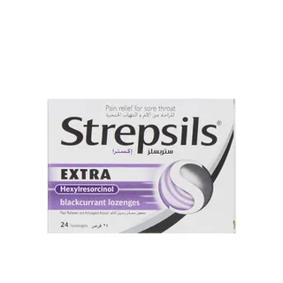 Strepsils Extra Blackcurrant Lozenges 1 x 24