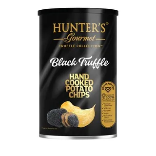 Hunters Gourmet Black Truffle Hand Cooked Potato Chips 150g