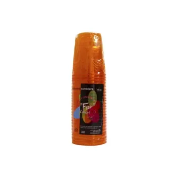 البايدر أكواب شفافة برتقالي 25pcs