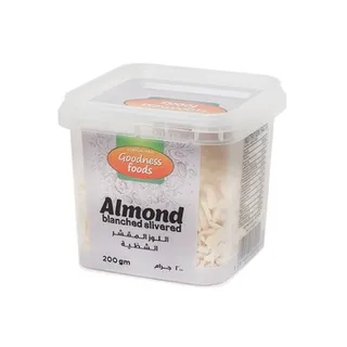 Goodness Foods Almond Blanched Slivered (B) 200g