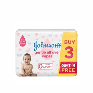 Johnson's Gentle All Over Baby Wipes 72 Wipes Bundle Pack