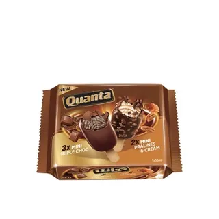 كوانتا تريبل شوكولاتة 3pcs + برالين وكريمة 5X50ml