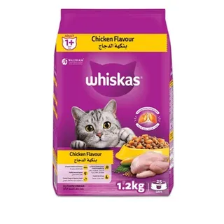 Whiskas Chicken Dry Cat Food Adult 1+ Years 1.2kg