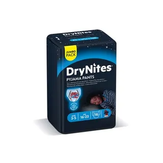 Huggies DryNites Pyjama Pants 3 5 years Bed Wetting Diaper Boy 16 23 kg Jumbo Pack 16 Pants