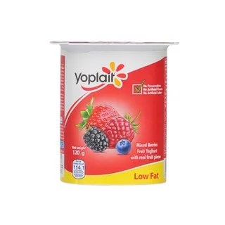 Yoplait Fruit Yoghurt Fresh & Light Low Fat Mix Berries 120g