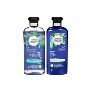 هيربال إسنس بيو رينيو ميسيلار ووتر وبلو جينجر شامبو + بلسم 400ml