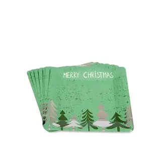 فان طبق ورق مربع 23X23cm - Christmas Evergreen 8s