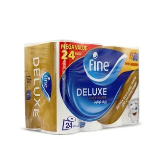 Fine Toilet Tissue Deluxe 140 Sheets 3 Ply 24 Rolls
