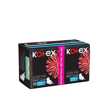 Kotex Ultra Thin Pads Normal Size Sanitary Pads with Wings 20 Sanitary Pads