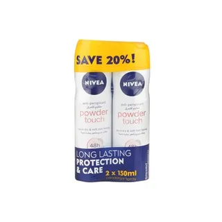 نيفيا أوريجينال كويك دراي ديودورانت سبراي أسود وأبيض 150ml Pack of 2