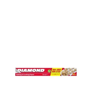 Diamond Dual-Sided Non-Stick Baking And Cooking Paper 10m Pack Of 2