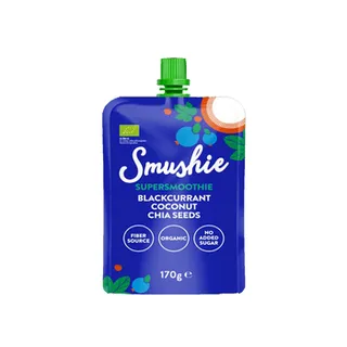 Smushie Super Smoothie Organic Blackcurrant Coconut Chia Seed 170g