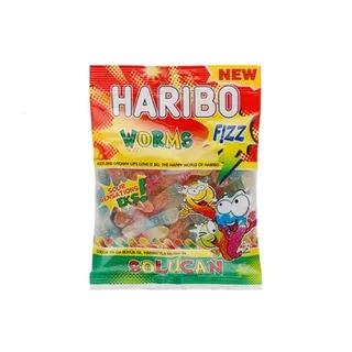 Haribo Jelly Candy Fizz Worms 160g