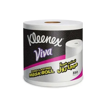 Kleenex Kitchen Paper Towel Mega Roll Tissue 1 Roll x 350 Meters High Absorbency for Multi Purpose