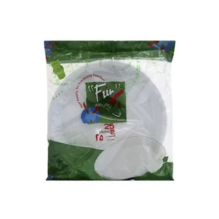 Al Bayader Plastic Plate 26cm 25pcs