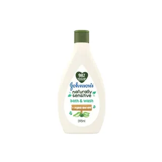 Johnson’s Naturally Sensitive Organic Aloe Vera Head to Toe Wash 395ml