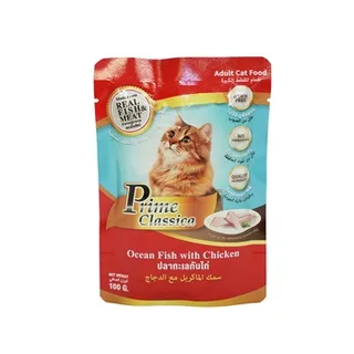 Prime Classica Ocean Fish With Chicken Adult Cat 100g