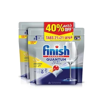 Finish Quantum All in one Lemon 21s Twin Pack