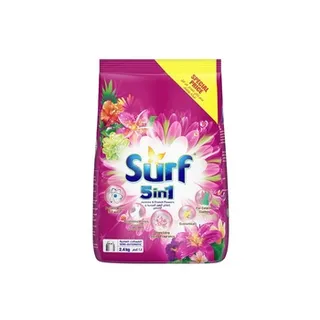 Surf 5 In 1 Jasmine And Fresh Flowers Automatic Laundry Powder Soap 2.4kg