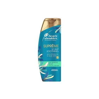 Head And Shoulders Anti Dandruff Shampoo with Argan Oil and Aloe Vera for Sensitive Scalp Soothing 400ml