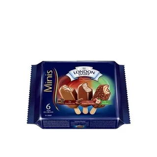 London Dairy Mini 6 x 50ml - Chocolate Trio+Belgium Chocolate+Chocolate Hazelnut