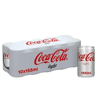 Coca Cola Light Carbonated Soft Drink Can 10 x 155ml
