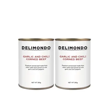 Delimondo Garlic & Chilli Corned Beef 2X260g