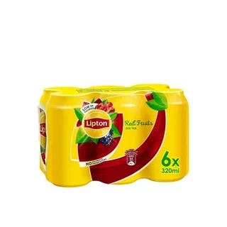 Lipton Red Fruits Ice Tea Non - Carbonated Low Calories Refreshing Drink 6 x 320ml