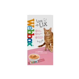 Webbox Cat Treat Lick E Lix Yoghurt Salmon 75g (5Pcs)