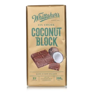 Whittakers Coconut Block Bar 200g