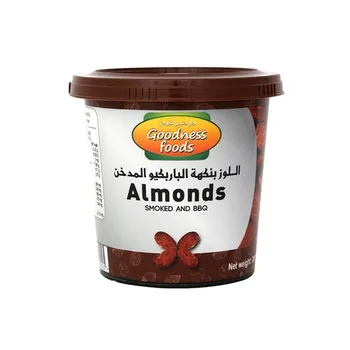 Goodness Food Almonds Smoked & BBQ Jar 200g