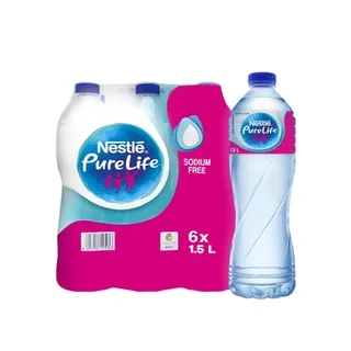 نستله بيور لايف ماء معبأ 1.5ltr Pack Of 6