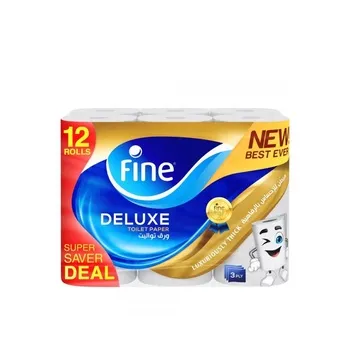 Fine Deluxe Toilet Rolls 12 X 3Ply