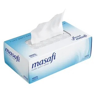 Masafi 200 Sheets x 2 Ply Facial Tissue White
