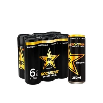 Rockstar Energy Drink 250ml Pack of 6