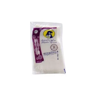 F.K Plastic Big Spoon, 50 Pieces